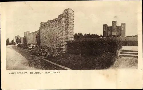 Ak Amersfoort Utrecht Niederlande, Belgisch Monument