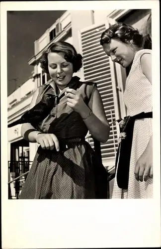 Ak Soestdijk, Prinzessin Irene der Niederlande, Beatrix, Portrait 1956