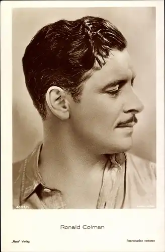 Ak Schauspieler Ronald Colman, Portrait, Ross Verlag 4121 1