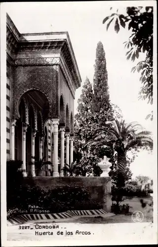 Ak Córdoba Andalusien Spanien, Huerta de los Arcos