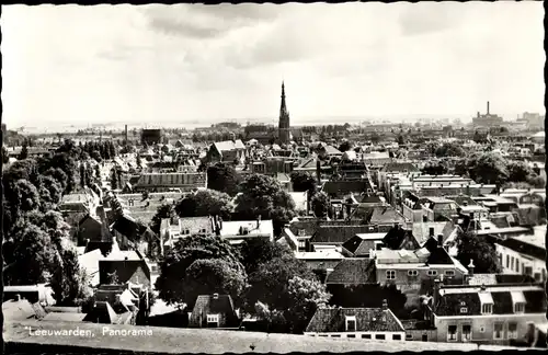 Ak Leeuwarden Friesland Niederlande, Panorama