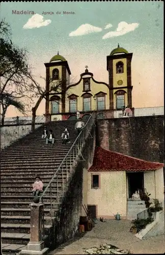 Ak Funchal Insel Madeira Portugal, Igreja do Monte