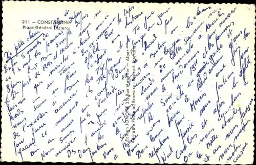 Ak Constantine Algerien, Place du Général Leclerc