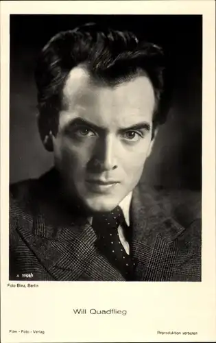 Ak Schauspieler Will Quadflieg, Portrait