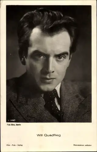 Ak Schauspieler Will Quadflieg, Portrait
