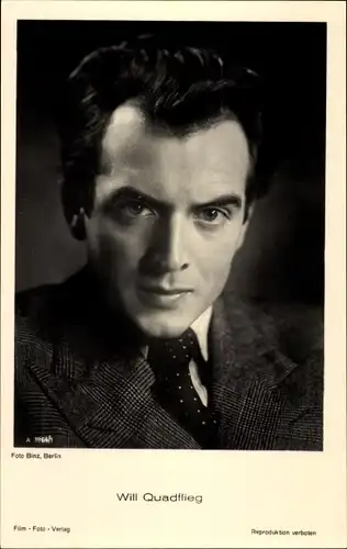 Ak Schauspieler Will Quadflieg, Portrait