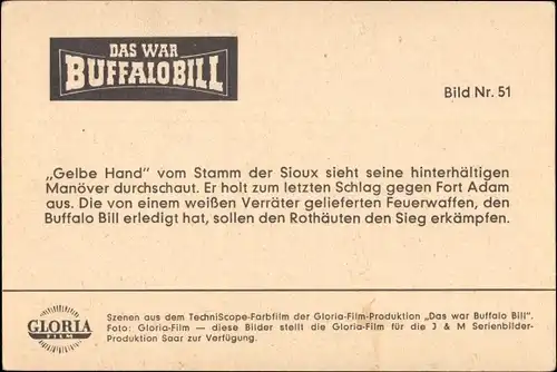 Ak Filmszene aus Das war Buffalo Bill, Fort Adam, Bild Nr. 51