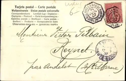 Ak Montevideo Uruguay, Calle Agraciada, Arroyo Seco