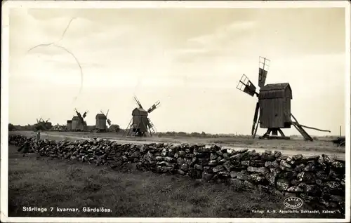 Ak Gärdslösa Schweden, Störlinge 7 kvarnar