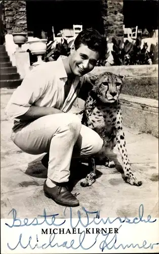 Ak Schauspieler Michael Kirner, Portrait, Autogramm, Gepard