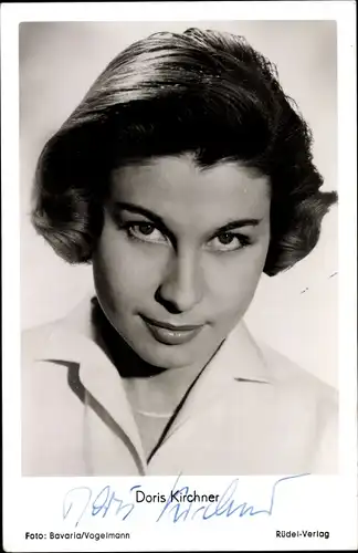Ak Schauspielerin Doris Kirchner, Portrait, Autogramm