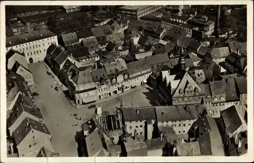 Ak Penig in Sachsen, Blick auf den Ort, Fliegeraufnahme