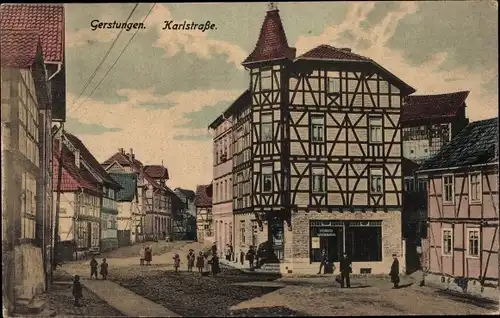 Ak Gerstungen in Thüringen, Karlstraße