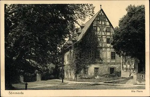 Ak Sömmerda in Thüringen, alte Pfarre