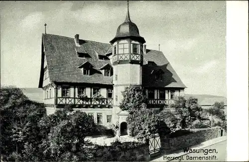 Ak Wasungen im Thüringer Wald, Herzogl. Damenstift