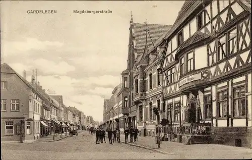 Ak Gardelegen in der Altmark, Magdeburgerstraße, Deutsches Haus