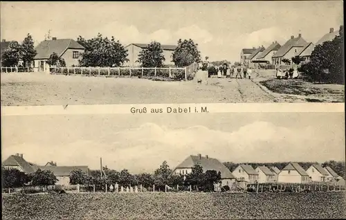 Ak Dabel in Mecklenburg, Blick auf den Ort