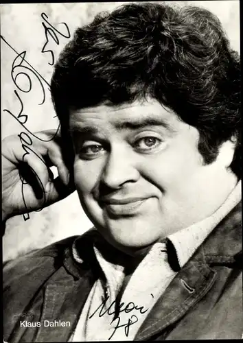 Ak Schauspieler Klaus Dahlen, Portrait, Autogramm