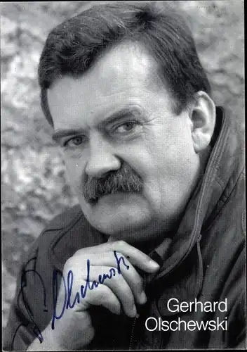 Ak Schauspieler Gerhard Olschewski, Portrait, Autogramm