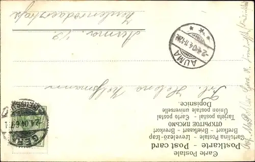 Ak Glückwunsch Ostern, Vermenschlichter Osterhase, Weidenkätzchen