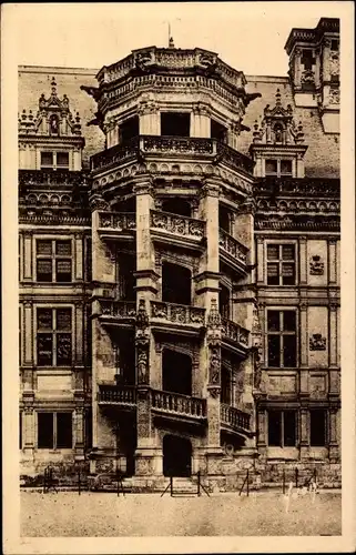 Ak Blois Loir et Cher, Le château, Escalier Francois I.