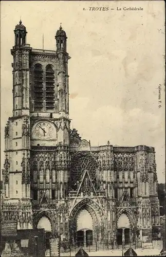 Ak Troyes Aube, La Cathedrale