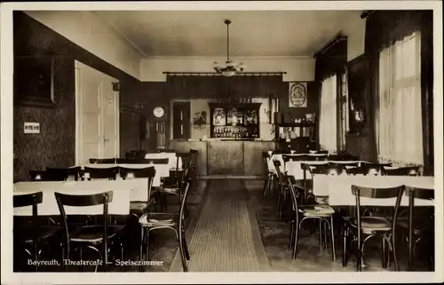 Ak Bayreuth in Oberfranken, Theatercafé, Speisezimmer