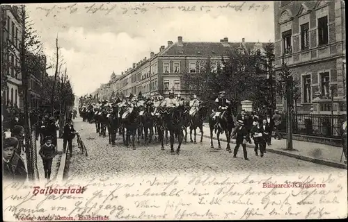 Ak Halberstadt am Harz, Bismarck Kürassiere