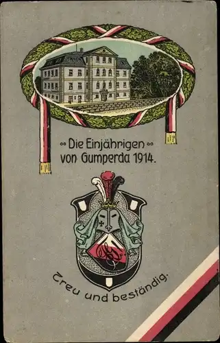 Studentika Litho Gumperda in Thüringen, Die Einjährigen 1914