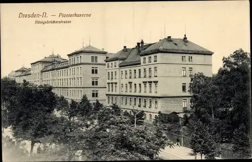 Ak Dresden Neustadt, Pionierkaserne, Königsbrückerstraße