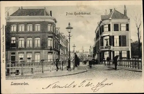 Ak Leeuwarden Friesland Niederlande, Prins Hendrik Straat