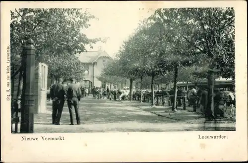 Ak Leeuwarden Friesland Niederlande, Nieuwe Veemarkt