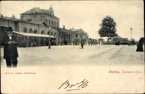 Ak Leeuwarden Friesland Niederlande, Station