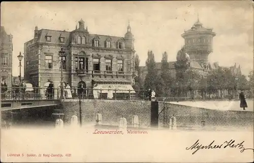 Ak Leeuwarden Friesland Niederlande, Watertoren