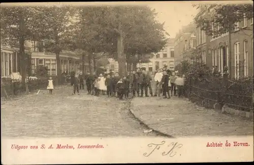 Ak Leeuwarden Friesland Niederlande, Achter de Hoven