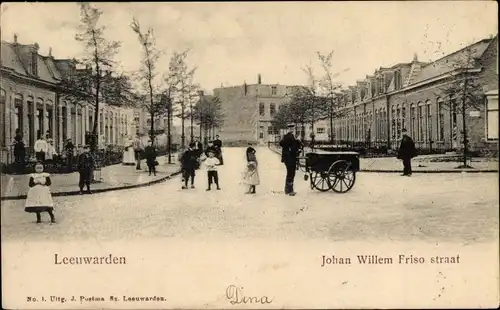Ak Leeuwarden Friesland Niederlande, Johan Willem Friso straat