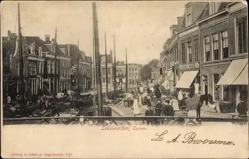 Ak Leeuwarden Friesland Niederlande, Tuinen