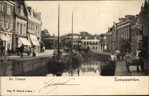 Ak Leeuwarden Friesland Niederlande, De Tuinen