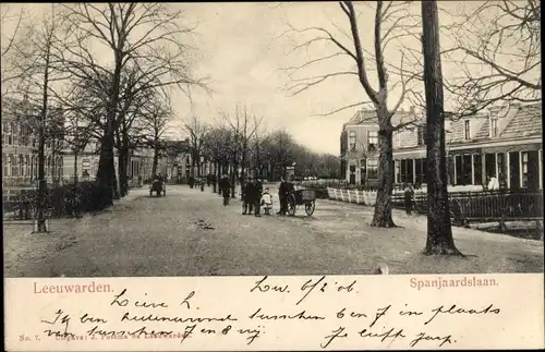 Ak Leeuwarden Friesland Niederlande, Spanjaardslaan