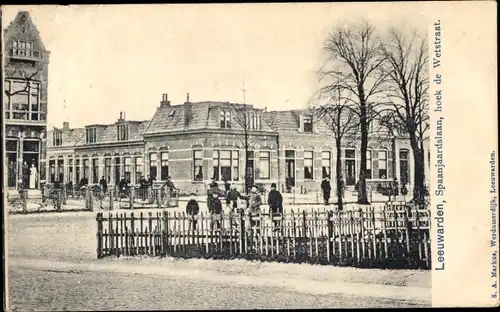 Ak Leeuwarden Friesland Niederlande, Spaanjaardslaan