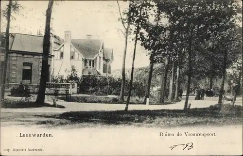 Ak Leeuwarden Friesland Niederlande, Buiten de Vrouwenpoort