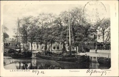 Ak Leeuwarden Friesland Niederlande, Tramstation