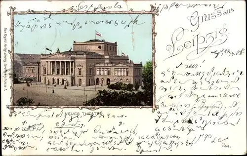 Ak Leipzig in Sachsen, Neues Theater
