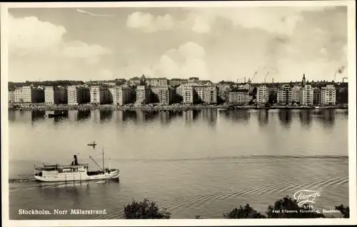 Ak Stockholm Schweden, Norr Mälarstrand