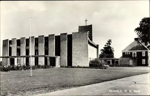 Ak Herveld Gelderland, R. K. Kerk