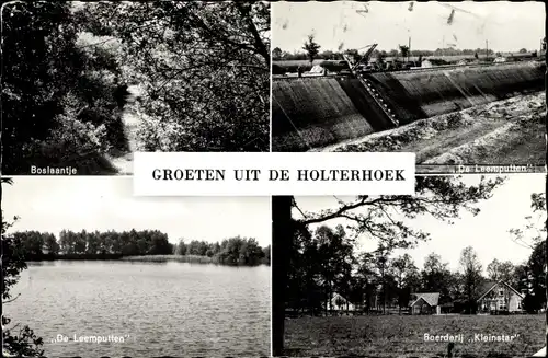 Ak Holterhoek Berkelland Gelderland, Boslaantje, Boerderij Kleinstar, De Leemputten