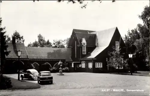 Ak Waalre Nordbrabant, Gemeentehuis Aalst-Waalre