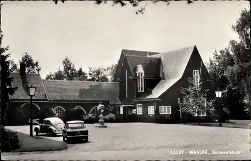 Ak Waalre Nordbrabant, Gemeentehuis Aalst-Waalre