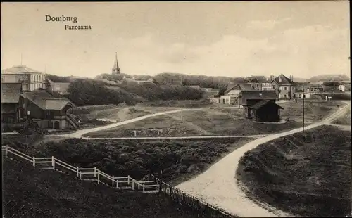 Ak Domburg Veere Zeeland Niederlande, Panorama