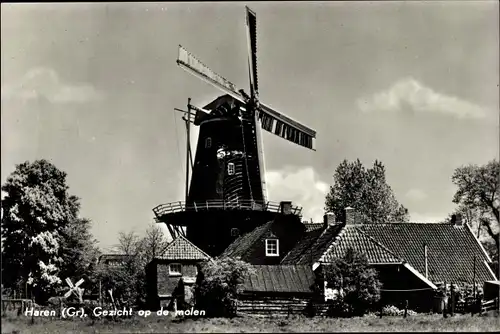 Ak Haren Groningen Niederlande, Molen